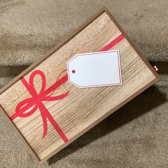 WOODEN Gift Box New Unused slide off cover - Picture 2 of 10